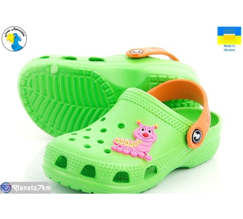Кроки дитячі на літо (8 пар р.22-28) зелений  "Jose Amorales"