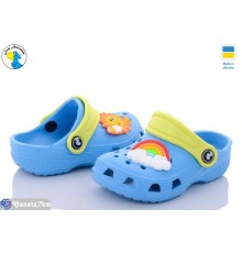 Кроки дитячі на літо (8 пар р.22-28) блакитний  "Jose Amorales"