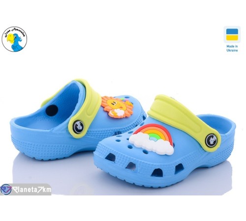 Кроки дитячі на літо (8 пар р.22-28) блакитний  "Jose Amorales"