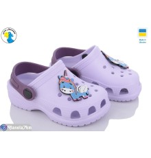 Кроки дитячі на літо (8 пар р.22-28) фіолетовий  "Jose Amorales"