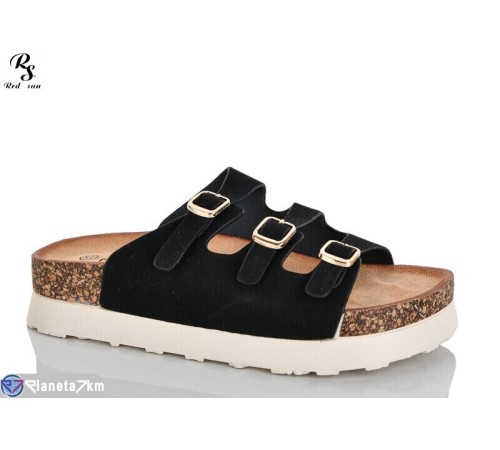 Шлепки жіночі на літо (8 пар р.36-41) чорний  "Red Sun"