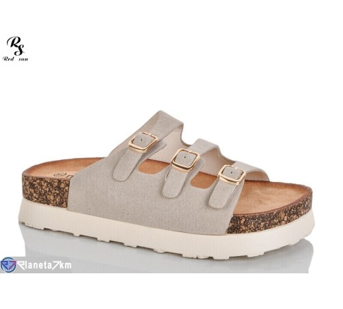 Шлепки жіночі на літо (8 пар р.36-41) бежевий  "Red Sun"