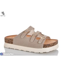 Шлепки жіночі на літо (8 пар р.36-41) коричневий  "Red Sun"