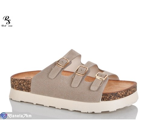 Шлепки жіночі на літо (8 пар р.36-41) коричневий  "Red Sun"