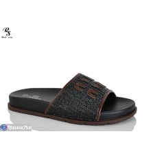 Шлепки жіночі на літо (8 пар р.36-41) чорний  "Red Sun"