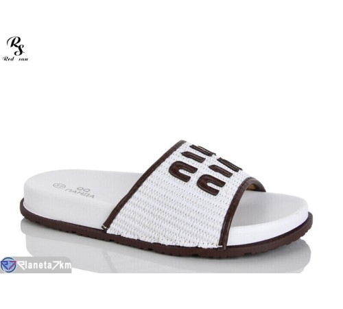 Шлепки жіночі на літо (8 пар р.36-41) білий  "Red Sun"