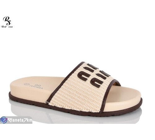 Шлепки жіночі на літо (8 пар р.36-41) бежевий  "Red Sun"
