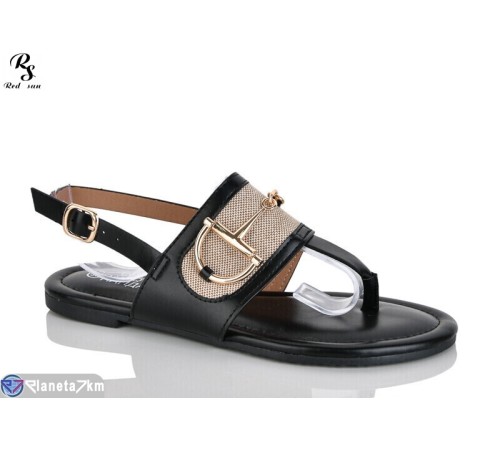 Босоніжки жіночі на літо (8 пар р.36-41) чорний  "Red Sun"