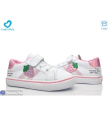 Дитячі кеди на весну/осінь (8 пар р.25-30) білий  "Comfort-baby"