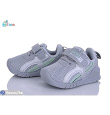 Дитячі кросівки на весну/осінь (8 пар р.18-23) сірий  "BBT"