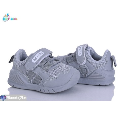 Дитячі кросівки на весну/осінь (8 пар р.18-23) сірий  "BBT"