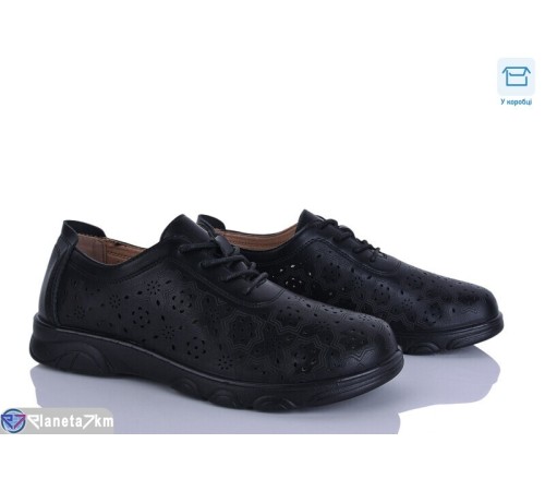 Туфлі жіночі на літо (8 пар р.37-42) чорний  "Mirella"