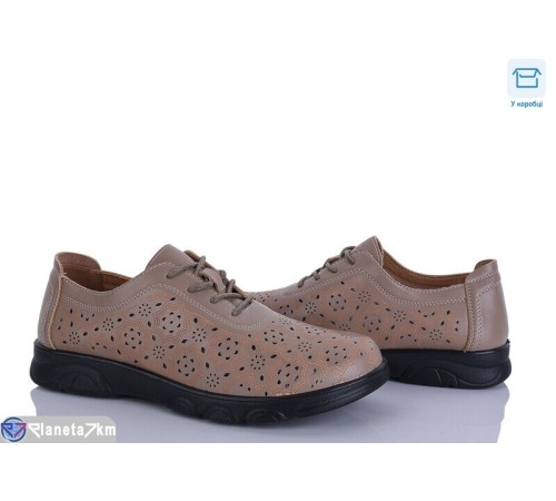 Туфлі жіночі на літо (8 пар р.37-42) коричневий  "Mirella"