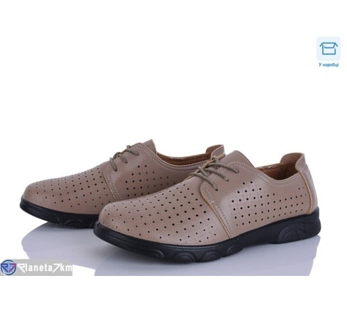 Туфлі жіночі на літо (8 пар р.37-42) коричневий  "Mirella"