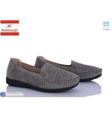 Туфлі жіночі на літо (8 пар р.37-42) сірий  "Saimaoji"