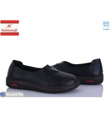 Туфлі жіночі на літо (8 пар р.37-42) чорний  "Saimaoji"