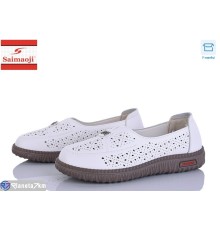Туфлі жіночі на літо (8 пар р.37-42) білий  "Saimaoji"