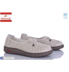 Туфлі жіночі на літо (8 пар р.37-42) коричневий  "Saimaoji"