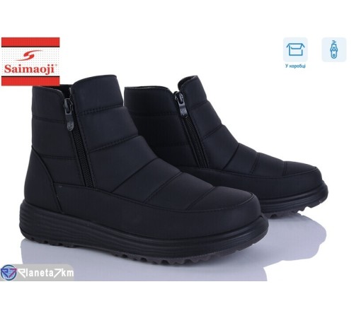 Черевики жіночі на весну/осінь (8 пар р.36-41) чорний  "Saimaoji"