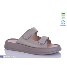 Шлепки жіночі на літо (6 пар р.36-40) коричневий  "LIKA"