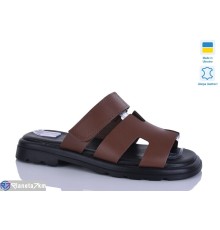 Шлепки жіночі на літо (6 пар р.36-40) коричневий  "LIKA"