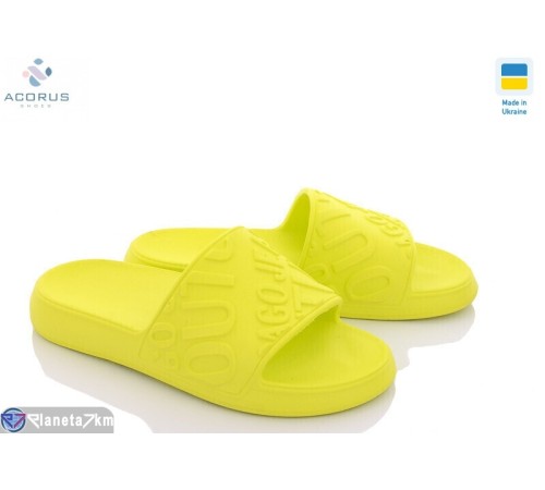 Шлепки жіночі на літо (8 пар р.36-41) жовтий  "Acorus"