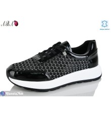 Кросівки жіночі на літо (8 пар р.37-41) чорний  "Aba"