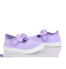 Тапки дитячі на весну/осінь (12 пар р.26-31) фіолетовий  "Gama"