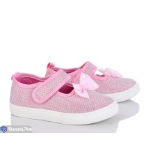 Тапки дитячі на весну/осінь (12 пар р.26-31) рожевий  "Gama"