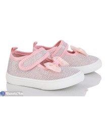 Тапки дитячі на весну/осінь (12 пар р.21-26) рожевий  "Gama"