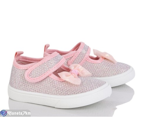 Тапки дитячі на весну/осінь (12 пар р.21-26) рожевий  "Gama"