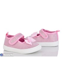 Тапки дитячі на весну/осінь (12 пар р.21-26) рожевий  "Gama"