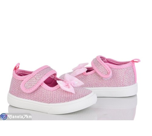 Тапки дитячі на весну/осінь (12 пар р.21-26) рожевий  "Gama"