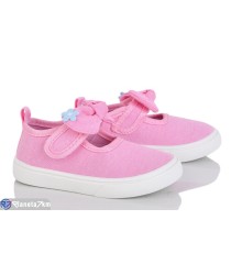 Тапки дитячі на весну/осінь (12 пар р.21-26) рожевий  "Gama"