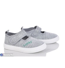 Тапки дитячі на весну/осінь (12 пар р.21-26) сірий  "Gama"