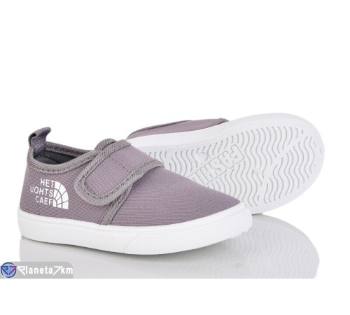 Тапки дитячі на весну/осінь (12 пар р.21-26) сірий  "Gama"