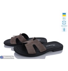 Шлепки жіночі на літо (8 пар р.36-41) коричневий  "FOX"