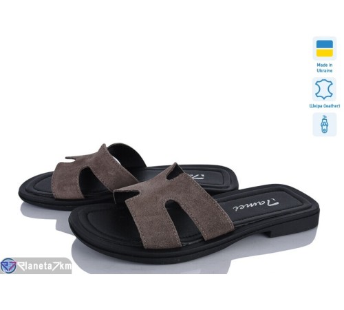 Шлепки жіночі на літо (8 пар р.36-41) коричневий  "FOX"
