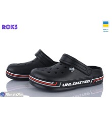 Кроки дитячі на літо (8 пар р.36-41) чорний  "Roks"