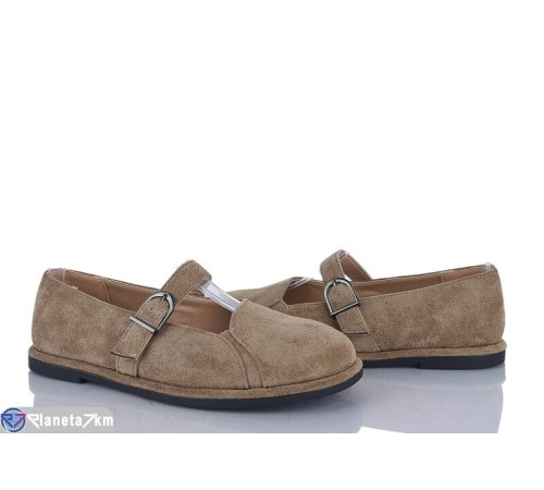 Балетки жіночі на літо (8 пар р.36-41) коричневий  "LOREDANA"