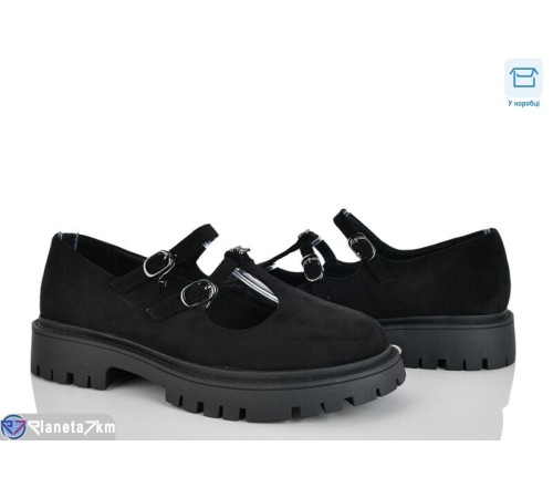 Туфлі жіночі на весну/осінь (8 пар р.36-41) чорний  "Mirella"