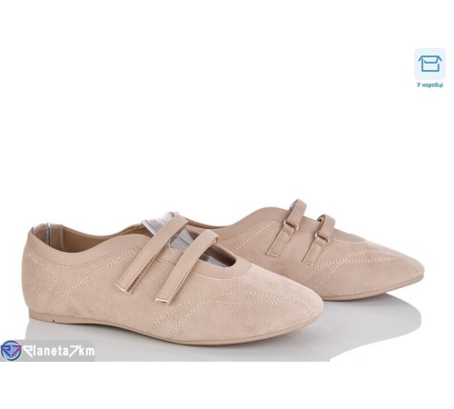 Балетки жіночі на літо (8 пар р.36-41) бежевий  "Mirella"