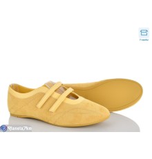 Балетки жіночі на літо (8 пар р.36-41) жовтий  "Mirella"
