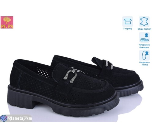 Туфлі жіночі на літо (6 пар р.36-40) чорний  "PLPS"