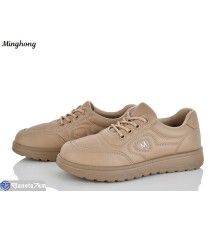 Кросівки жіночі на весну/осінь (8 пар р.37-42) коричневий  "HORSE"