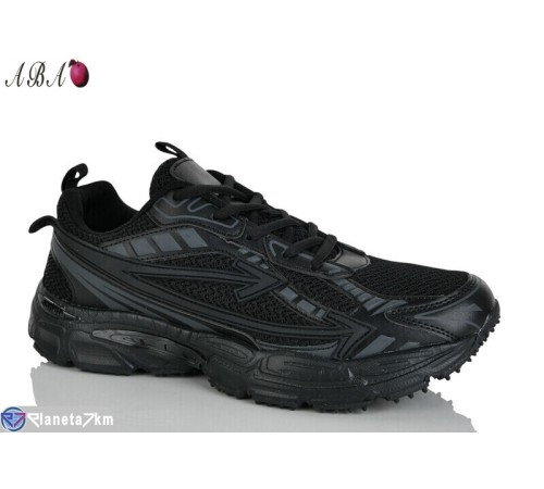 Кросівки чоловічі на весну/осінь (8 пар р.41-46) чорний  "Aba"