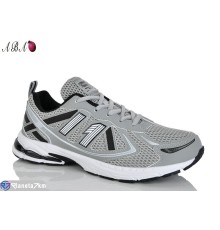 Кросівки чоловічі на весну/осінь (8 пар р.41-46) сірий  "Aba"