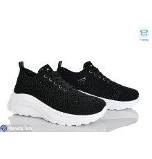 Кросівки жіночі на літо (8 пар р.36-41) чорний  "FERICE"