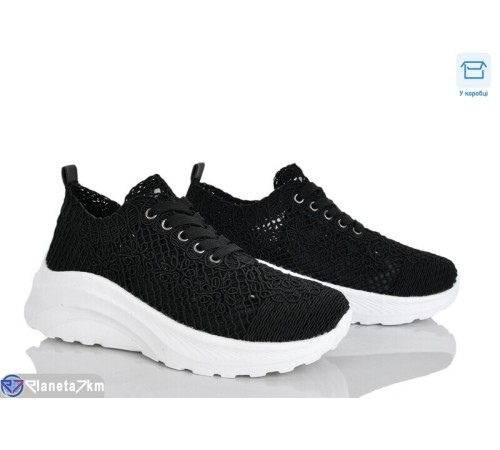 Кросівки жіночі на літо (8 пар р.36-41) чорний  "FERICE"