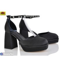 Туфлі жіночі на весну/осінь (6 пар р.36-40) чорний  "Mei De Li"